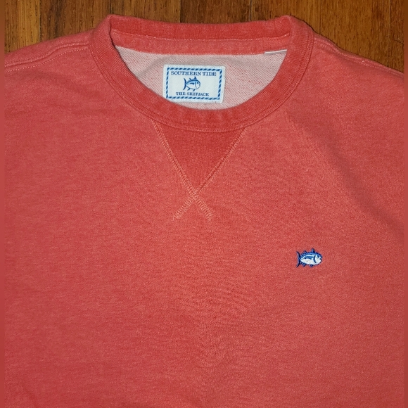 Southern Tide The Skipjack Men's Light Red Sweatshirt - Picture 1 of 10